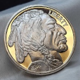 1 Troy Oz .999 fine silver Buffalo round coin