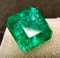 Amazing Radiant 10ct Square Cut Emerald Radioactive Glow