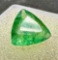 Astonishing! Bright Green 3.5ct Trillion Cut Emerald Gemstone