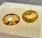 Pair of Oval Cut Citrine Gemstones 1.9ct Total