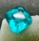 Stunning Blueish Aqua Square Cut 7.6ct Emerald Gemstone