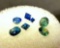 6 Assorted Mini Sapphire Gemstones 1.1ct Total
