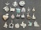 Sterling silver 925 pendants and charms States hearts