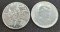 (2) 1 Troy Oz .999 fine silver Canadian 5 Dollars round coins