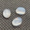 3 Clear Moonstone Cabochons 2.95ct