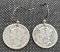 Set of 1927 Mercury Dime Earrings