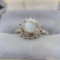 Silver 925 Ring with set Moonstone size 6.5