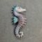 Swarovski Seahorse pin