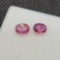 Pair of pink Sapphire Oval Cut Gemstone