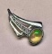 925 Silver Rhodium Plated Opal Pendant
