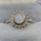 silver 925 ring with set Moonstone