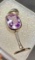 925 Sterling Silver Amethyst Wine Glass Pendant