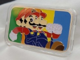Rare Nintendo 3D Mario 1 Troy Oz .999 Fine Silver Enameled COA 500 Made