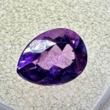 Pear cut Purple Amethyst Gemstone