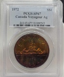 TONER 1972 Canada $1 Silver Voyageur Commemorative Dollar PCGS SP67