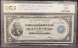 1918 $2 Battleship Federal Reserve Bank Note Large Size Banknote