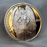 1 Troy Ounce .999 Fine Silver Theodosia Steam Punk Angels & Demons Silver Coin