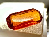 2.4ct Baguette Cut Madeira Citrine Gemstone