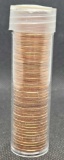 Gem Red Brilliant Uncirculated Roll of 50 1937-S Lincoln Wheat Cents