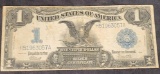 1899 $1 Black Eagle Silver Certi,cate Large Size Banknote