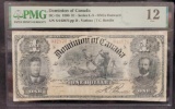 1898 1 Dominion of Canada PMG FIne 12 Banknote