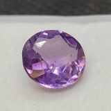 round cut Purple Amethyst Gemstone 1.75ct