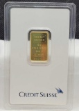 Credit Suisse 5g .999 fine gold bar
