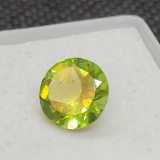 Round cut Green Peridot gemstone 1.85ct