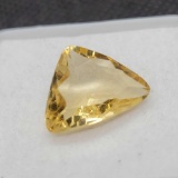 Trillion Cut Yellow Citrine gemstone 3.60ct