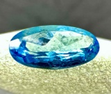 Oval Cut 2.6ct Blue Topaz Gemstone