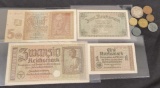 Unique Nazi Germany Coin and Currency Collection