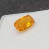 Emerald Cut Orange Clinohumite gemstone 1.10ct