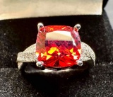 Fancy Garnet Ring Size 7