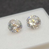 beautiful Pair of cz gemstone .72ct