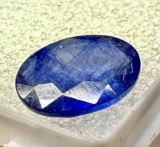3.9ct Cushion Cut Blue Sapphire Gemstone