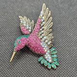 Swarovski Hummingbird Pin Pendant