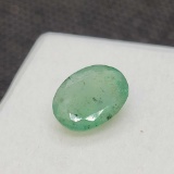 Oval Cut Green Emerald gemstone