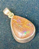 Opal Pendant. Non Magnetic May Be Silver