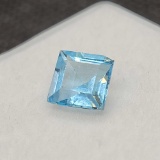 Square cut Sky Blue Topaz gemstone