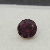 Round cut Garnet gemstone