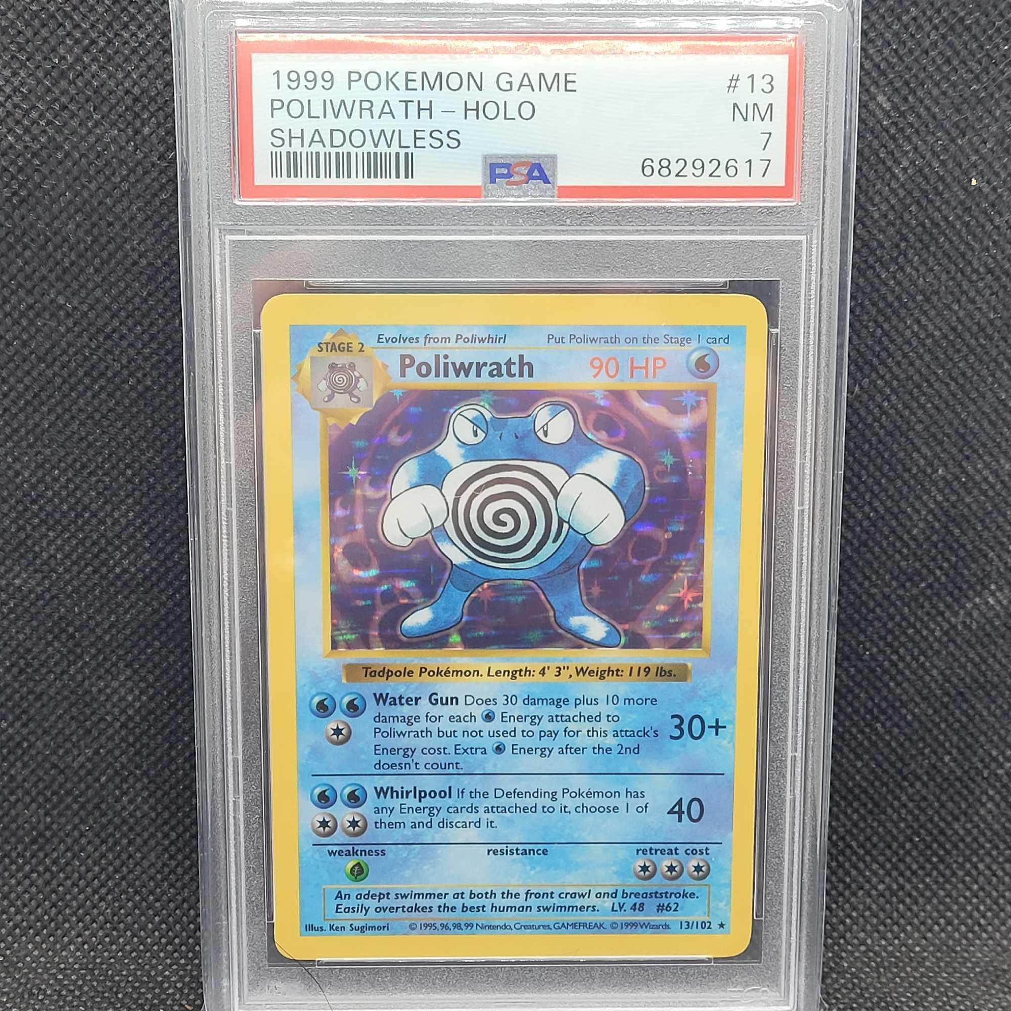 1999 Poliwrath-holo PSA7