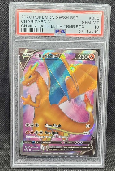 2020 Pokemon SWSH BSP Charizard V PSA 10 Pokemon Card