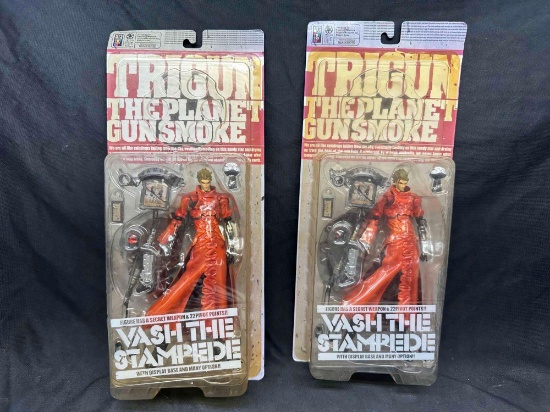 2 Trigun Planet Gunsmoke VASH THE STAMPEDE Anime Figure 7.5in Kaiyodo MOC