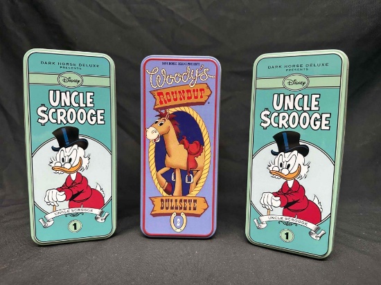 3 Darkhorse Limited Syroco Figures. Disney Uncle Scrooge, Toy Story Bullseye