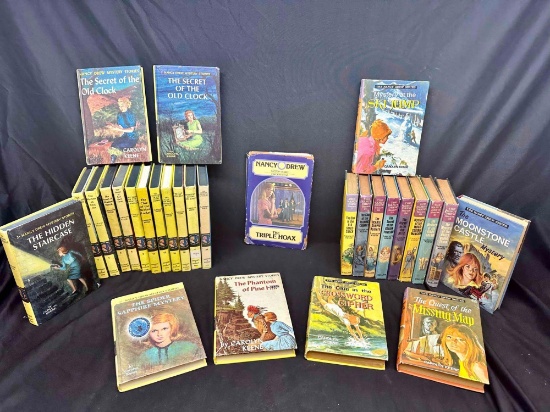 Approximately 29 Vintage Nancy Drew Hardcover Books 1950s-1970s