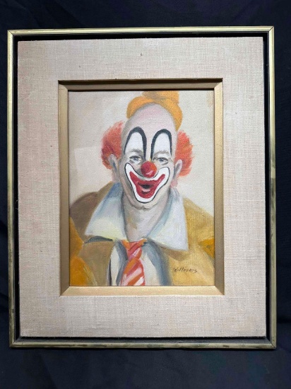 Framed Art of Clown from Williams
