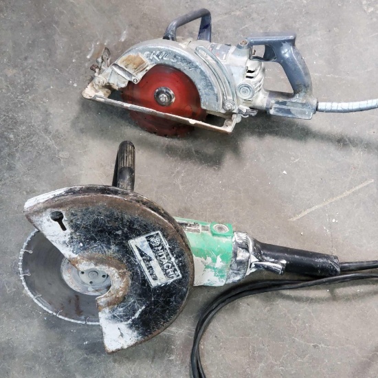 Skil saw model HD77 Hitachi 12in cut-off machine model CC12Y