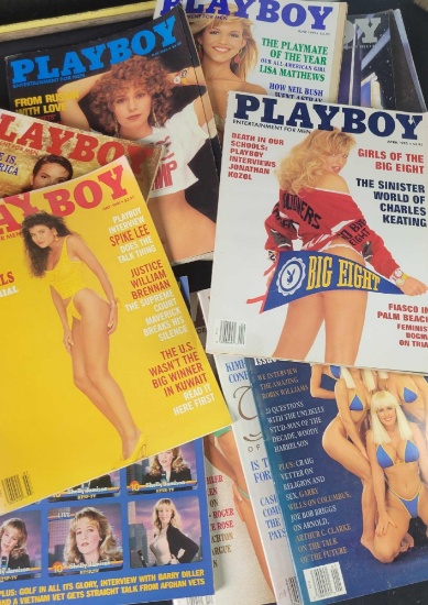 Playboy Penthouse Magazines Late 80' Early 90's