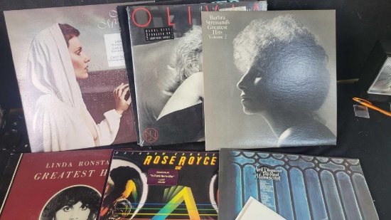 Big Lot Of Vinyl Records Elvis , Linda Ronstat, ABBA , Neil Diamond, Dolly BTO,