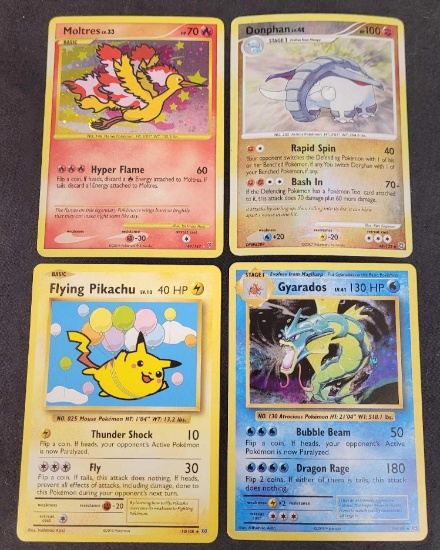 Pokemon cards Holo Rare 4 cards